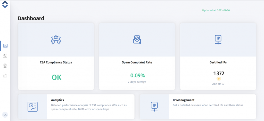 Certification Monitor Dashboard